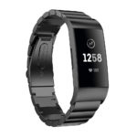 Fb.m67.mb Front Black Stainless Steel Replacement Watch Band Strap For Fitbit Charge 3