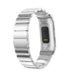 Fb.m67.ss Back Silver Stainless Steel Replacement Watch Band Strap For Fitbit Charge 3