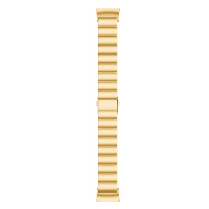 Fb.m67.yg Up Yellow Gold Stainless Steel Replacement Watch Band Strap For Fitbit Charge 3