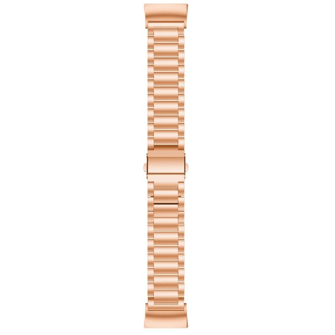 Fb.m68.rg Up Rose Gold Stainless Steel Metal Replacement Watch Band Strap For Fitbit Charge 3