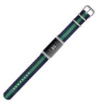 Fb.ny5.5.11 Angle Blue & Green Nylon Replacement Watch Band Strap For Fitbit Charge 3