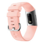 Fb.r32.13 Back Pink Silicone Rubber Replacement Watch Band Strap For Fitbit Charge 3