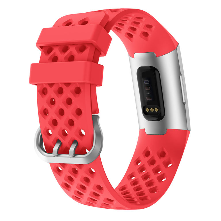 Perforated Rubber Strap For Fitbit Charge 4 & Charge 3 StrapsCo