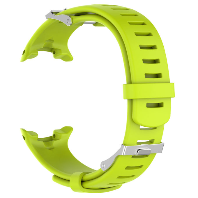 Su.r13.10a Back Neon Yellow Silicone Rubber Replacement Watch Strap Band For Suunto D4i Novo