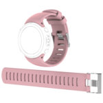 Su.r13.13 Alt Pink Silicone Rubber Replacement Watch Strap Band For Suunto D4i Novo
