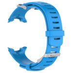 Su.r13.5 Back Blue Silicone Rubber Replacement Watch Strap Band For Suunto D4i Novo