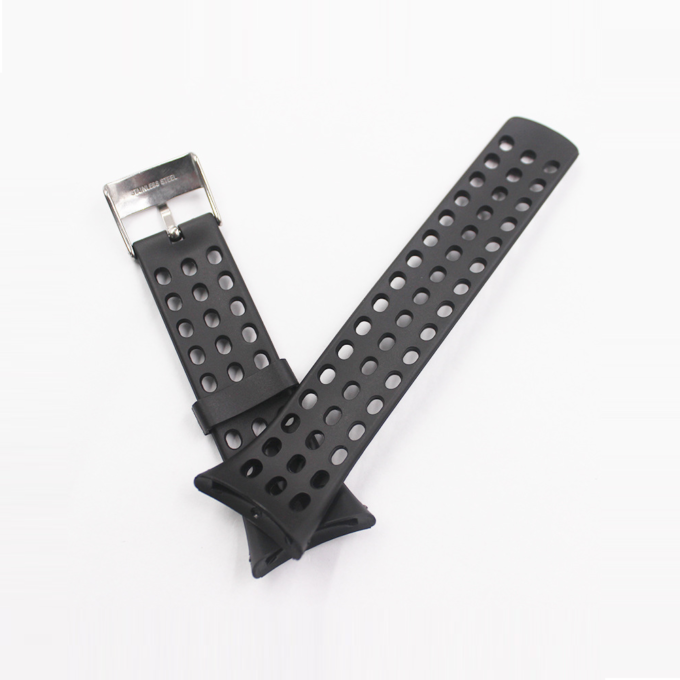 Su.r8.1 Alt Black Silicone Rubber Replacement Watch Band Strap For Suunto M Series Men