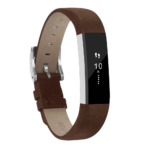 Fb.l3.2 Front Brown Genuine Leather Replacement Watch Band Strap For Fitbit Alta & Alta HR