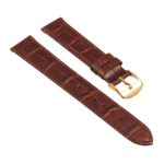 St20.2.rg Angle Brown Ladies Crocodile Leather Watch Band Strap