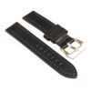 St23.1.5 Angle Black & Blue Heavy Duty Mens Leather Watch Band
