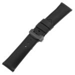 Ps3.1.1.mb Main Black (Black Stitching) Salvage Leather Panerai Watch Band Strap With Black Deployant Clasp