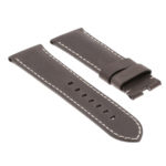 Ps3.2 Angle Coffee Brown Salvage Leather Panerai Watch Band Strap For Deployant Clasp