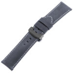 Ps3.5.mb Main Oyster Blue Salvage Leather Panerai Watch Band Strap With Black Deployant Clasp