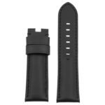 Ps5.1.1 Up Black (Black Stitching) Smooth Leather Panerai Watch Band Strap For Deployant Clasp