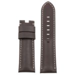 Ps5.2 Up Brown Smooth Leather Panerai Watch Band Strap For Deployant Clasp