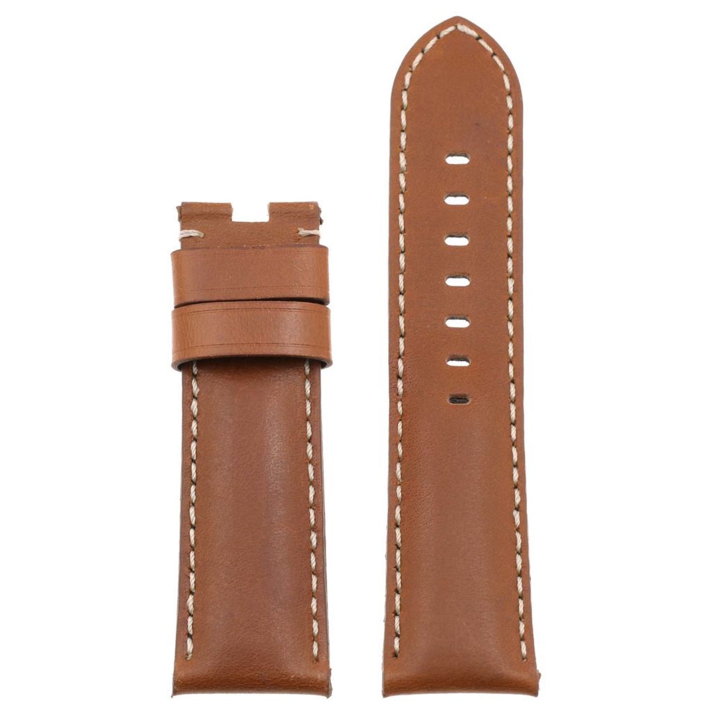 Smooth Leather Strap for Deployant Clasp By DASSARI StrapsCo