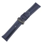 Ps5.5.mb Main Navy Blue Smooth Leather Panerai Watch Band Strap With Black Deployant Clasp