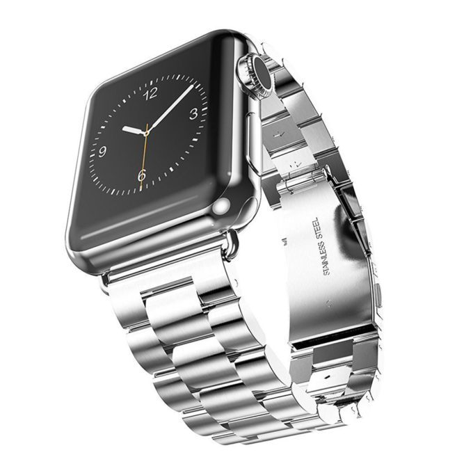 A.m1.ss Apple Watch Stainless Steel Strap In Silver