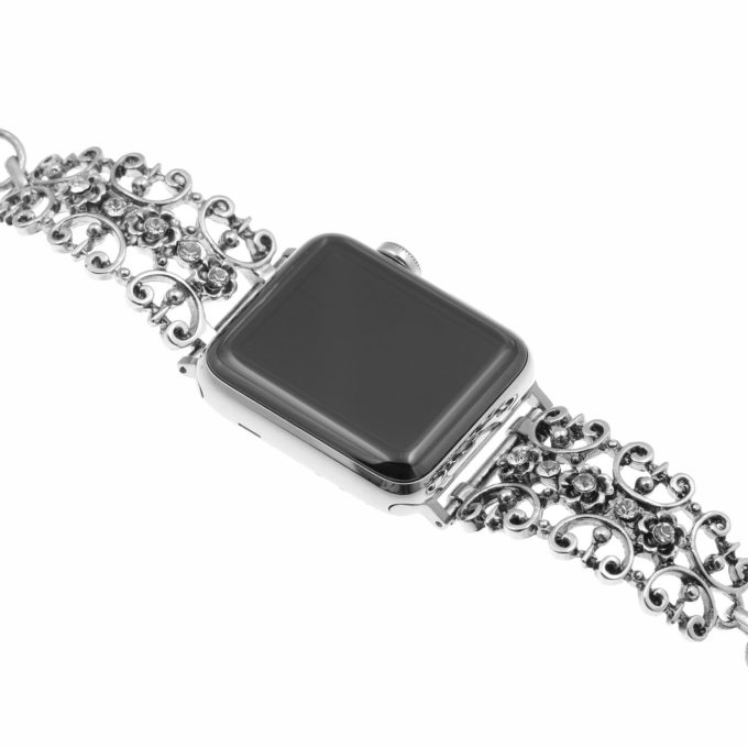 A.m12.b Front Design B StrapsCo Alloy Metal Watch Band Strap Jewelry Jewelery Bracelet For Apple Watch Series 1234 38mm 40mm 42mm 44mm
