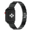 A.m13.mb Back Black StrapsCo Alloy Metal Link Watch Bracelet Band Strap With Rhinestones For Apple Watch Series 1234 38mm 40mm 42mm 44mm