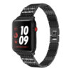 A.m13.mb Main Black StrapsCo Alloy Metal Link Watch Bracelet Band Strap With Rhinestones For Apple Watch Series 1234 38mm 40mm 42mm 44mm