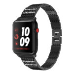 A.m13.mb Main Black StrapsCo Alloy Metal Link Watch Bracelet Band Strap With Rhinestones For Apple Watch Series 1234 38mm 40mm 42mm 44mm
