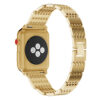 A.m13.yg Back Yellow Gold StrapsCo Alloy Metal Link Watch Bracelet Band Strap With Rhinestones For Apple Watch Series 1234 38mm 40mm 42mm 44mm