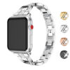 A.m14.ss Gallery Silver StrapsCo Alloy Metal Link Watch Bracelet Band With Rhinestones For Apple Watch Series 1234 38mm 40mm 42mm 44mm