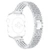 A.m16.ss Alt Silver StrapsCo Alloy Metal Link Watch Bracelet Band With Rhinestones For Apple Watch Series 1234 38mm 40mm 42mm 44mm