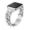 A.m33.ss Main Silver StrapsCo Alloy Metal Link Watch Bracelet Band With Rhinestones For Apple Watch Series 1234 38mm 40mm 42mm 44mm