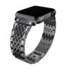 A.m35.mb Main Black StrapsCo Alloy Metal Watch Bracelet Band Strap With Rhinestones For Apple Watch Series 4 40mm 44mm