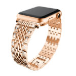 A.m35.rg Main Rose Gold StrapsCo Alloy Metal Watch Bracelet Band Strap With Rhinestones For Apple Watch Series 4 40mm 44mm