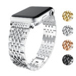 A.m35.ss Gallery Silver StrapsCo Alloy Metal Watch Bracelet Band Strap With Rhinestones For Apple Watch Series 4 40mm 44mm