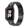 A.m36.mb Main Black StrapsCo Alloy Metal Link Watch Bracelet Band Strap With Rhinestones For Apple Watch Series 4 40mm 44mm
