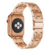 A.m36.rg Back Rose Gold StrapsCo Alloy Metal Link Watch Bracelet Band Strap With Rhinestones For Apple Watch Series 4 40mm 44mm
