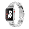 A.m36.ss Main Silver StrapsCo Alloy Metal Link Watch Bracelet Band Strap With Rhinestones For Apple Watch Series 4 40mm 44mm