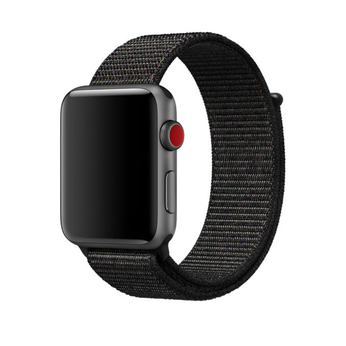 A.ny3.1 Main Black StrapsCo Woven Nylon Watch Band Strap For Apple Watch Series 123 38mm 42mm