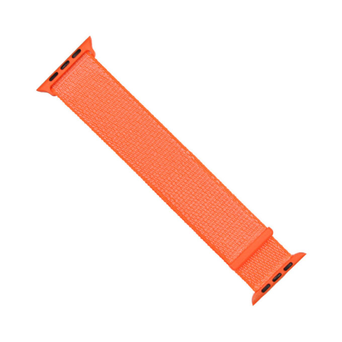 A.ny3.12 Angle Neon Orange StrapsCo Woven Nylon Watch Band Strap For Apple Watch Series 123 38mm 42mm
