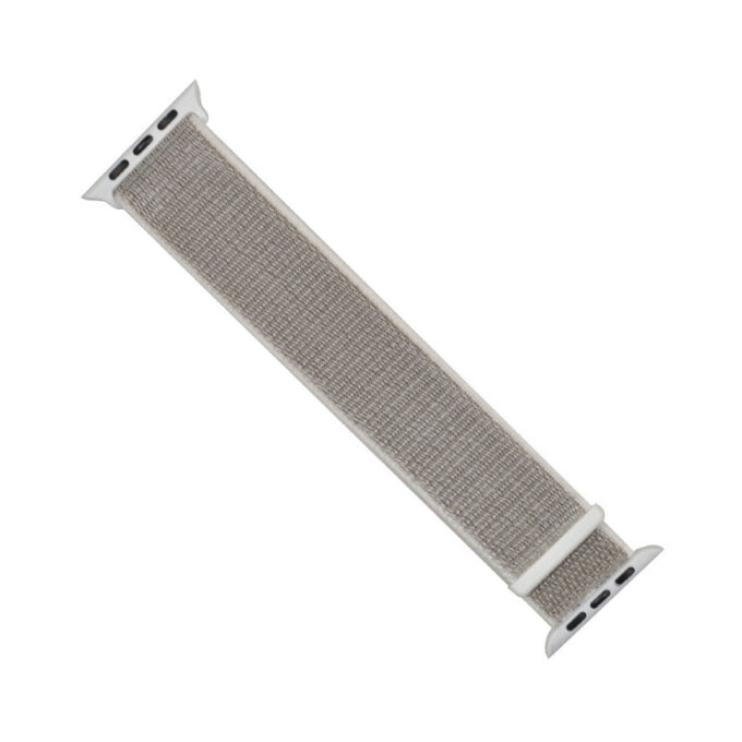 A.ny3.22.7 Angle White & Grey StrapsCo Woven Nylon Watch Band Strap For Apple Watch Series 123 38mm 42mm