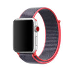 A.ny3.6.7 Main Red & Grey StrapsCo Woven Nylon Watch Band Strap For Apple Watch Series 123 38mm 42mm