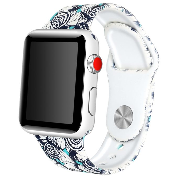 Butterfly Print Watchband Compatible With Apple Watch