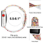 A.r4.c Diagram Paisley StrapsCo Silicone Rubber Colorful Pattern Watch Band Strap For Apple Watch Series 123 38mm 42mm