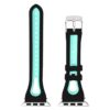 A.r7.1.11 Up Black & Turquoise StrapsCo Silicone Rubber Sport Watch Band Strap For Apple Watch Series 4 40mm 44mm
