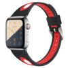 A.r7.1.6 Main Black & Red StrapsCo Silicone Rubber Sport Watch Band Strap For Apple Watch Series 4 40mm 44mm