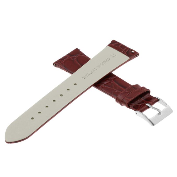 Ds13.2 Back Mahogany Crocodile Leather Watch Band Strap