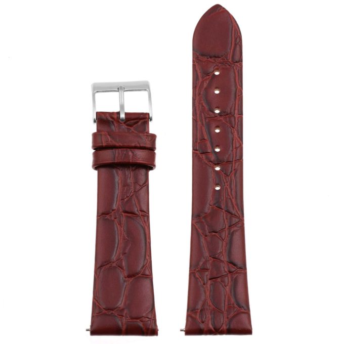 Ds13.2 Up Mahogany Crocodile Leather Watch Band Strap
