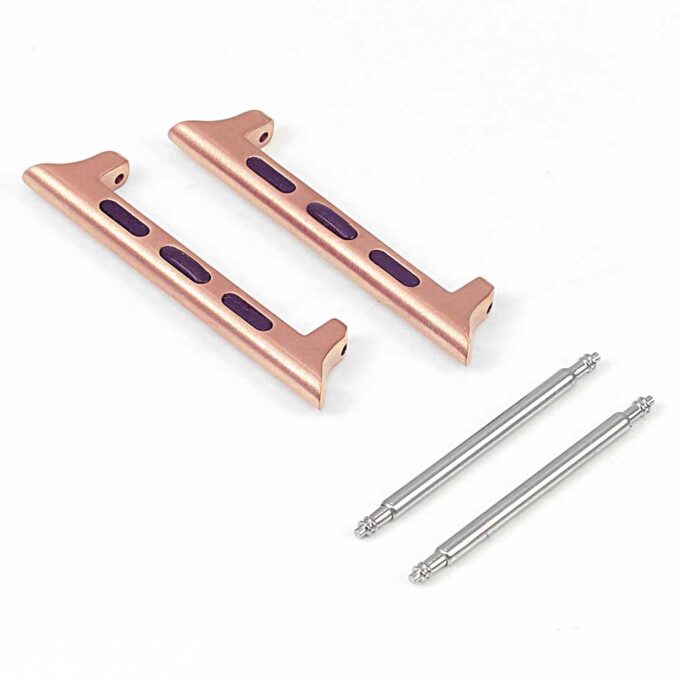 Kw2.rg Stainless Steel Spring Bar Band Adapter For Apple Watch I