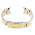 M.rx1.2t Curved Two Tone Brushed Stainless Steel Oyster Watch Band For Rolex