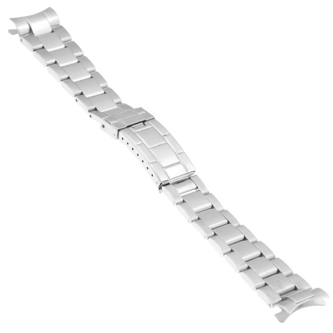 M.rx1.ss Angle Silver Brushed Stainless Steel Oyster Watch Band For Rolex