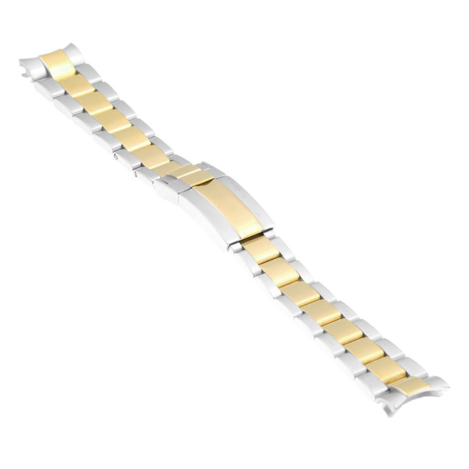 M.rx2.2t Angle Two Tone Stainless Steel Oyster Watch Band Strap For Rolex